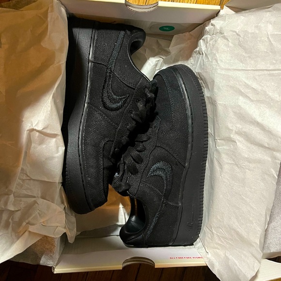 Air Force 1 low / Stussy Black - Picture 1 of 6